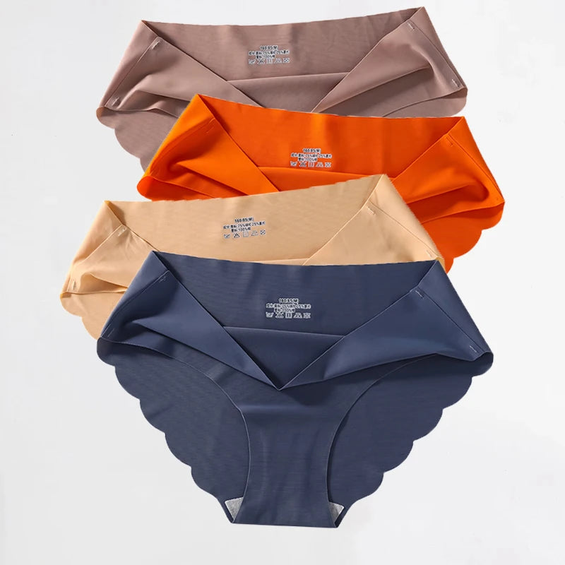 Damen Unterwäsche Set 2025 - 7PCS/Set Seamless Silk Briefs Sexy Panties Comfortable