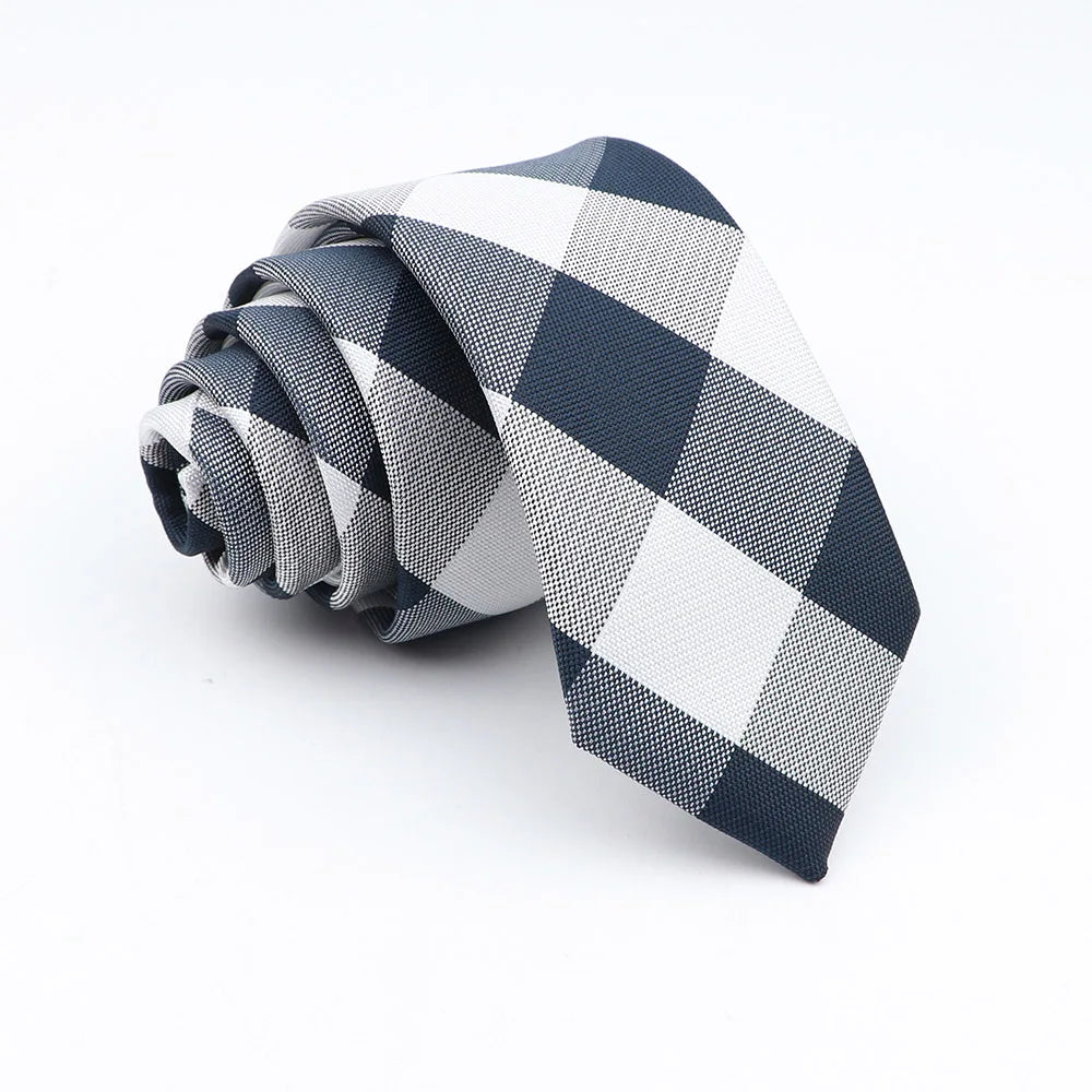 Neue Jacquard-Schottenkrawatte für Männer - Klassische 6cm-Krawatte für Hochzeit, Geschäft und Suit