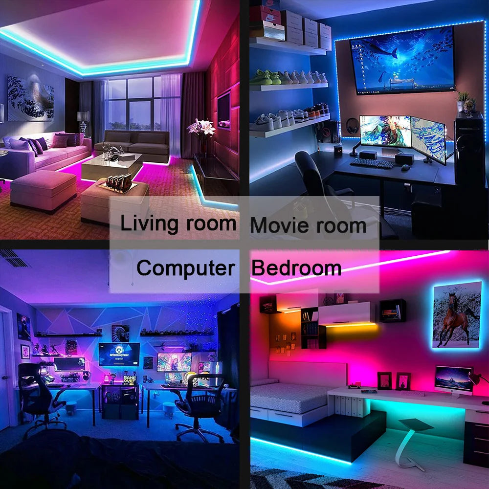 LED-Strip 2025: Bluetooth-USB 5050-SMD RGB - Flexible Lighting Collection