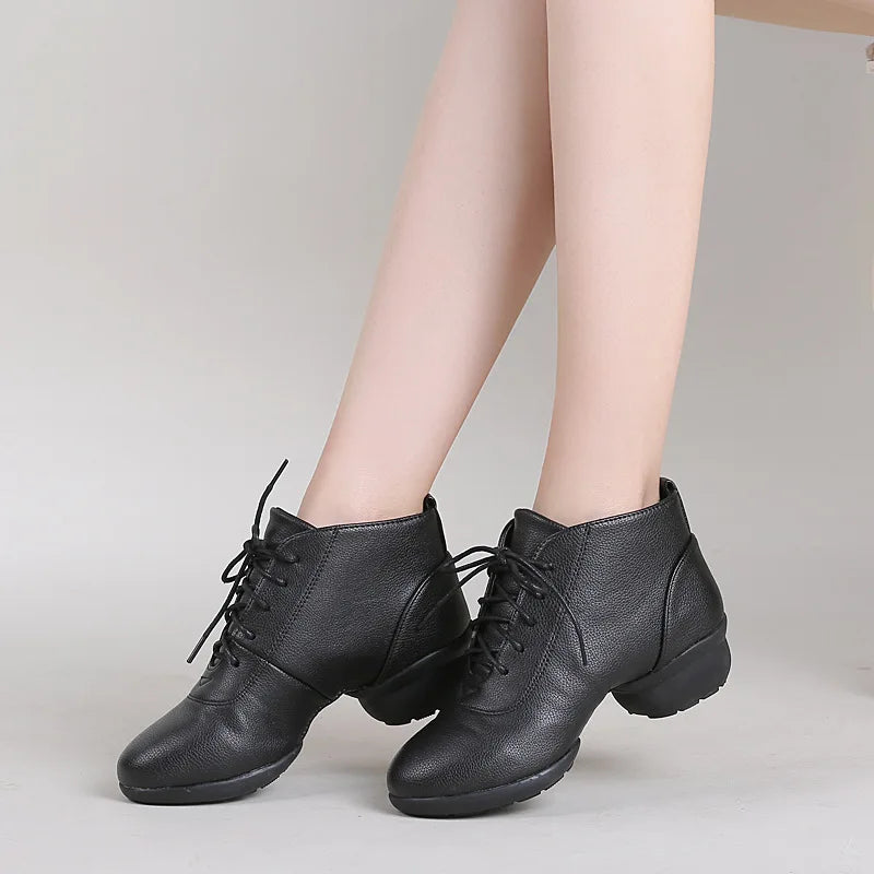 Woman's Dance Sneakers for Women Jazz Dancing Shoes Female Black Red Ladies Modern Ballroom Girl's Sports Shoes Size 34-42