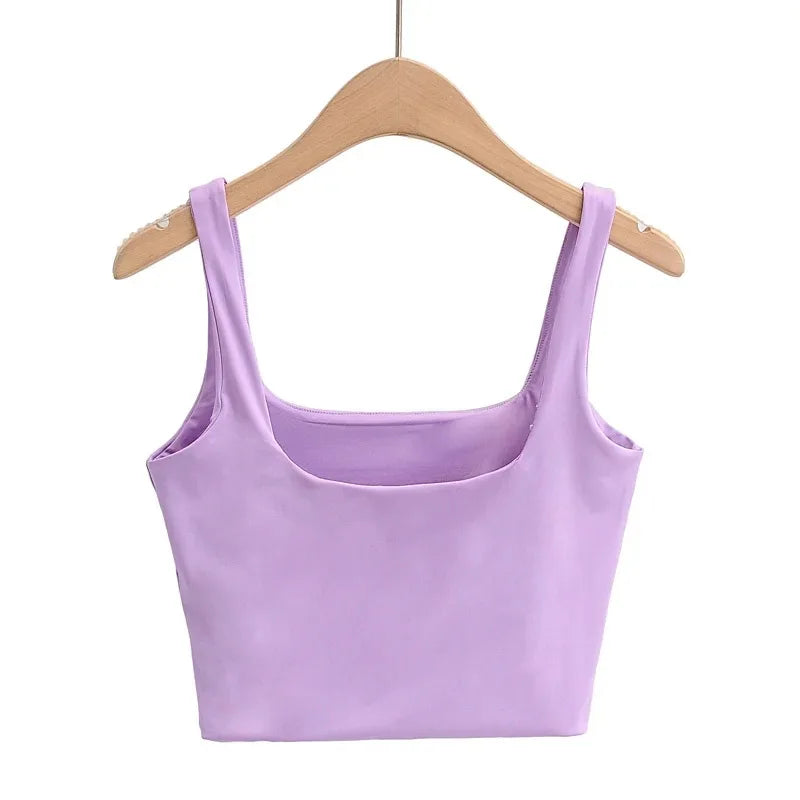 Dozw DF-5469 Sexy Ärmelloses Top - Größe M Kurz Elastisch