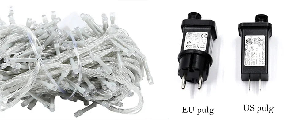 Foroureyes LED Lichterkette Wasserdicht 24V - Länge 100m, >200 LEDs