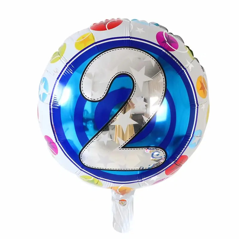 Disney 40C-SZ-2 Zahlenfolie 18Inch Blau - 10er Pack