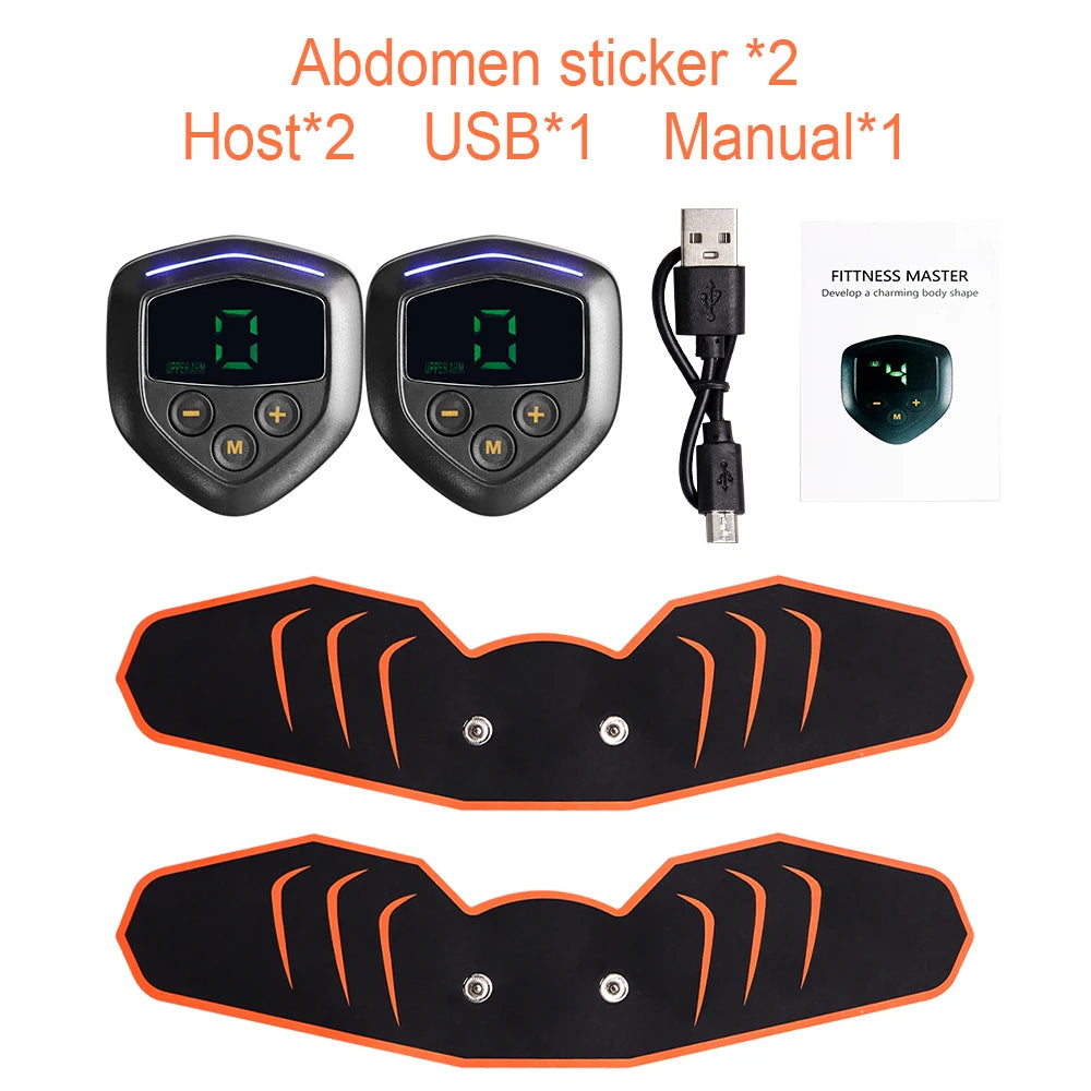 Electric Muscle Stimulator EMS Abdominal Hip Trainer  Fitness Training Home Gym Body Slimming Waist Trainer Loss Massager