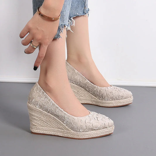 Fashion High Heels Women Wedges Elegant Ladies Party Shoes Platform Brand Women Pumps 8cm