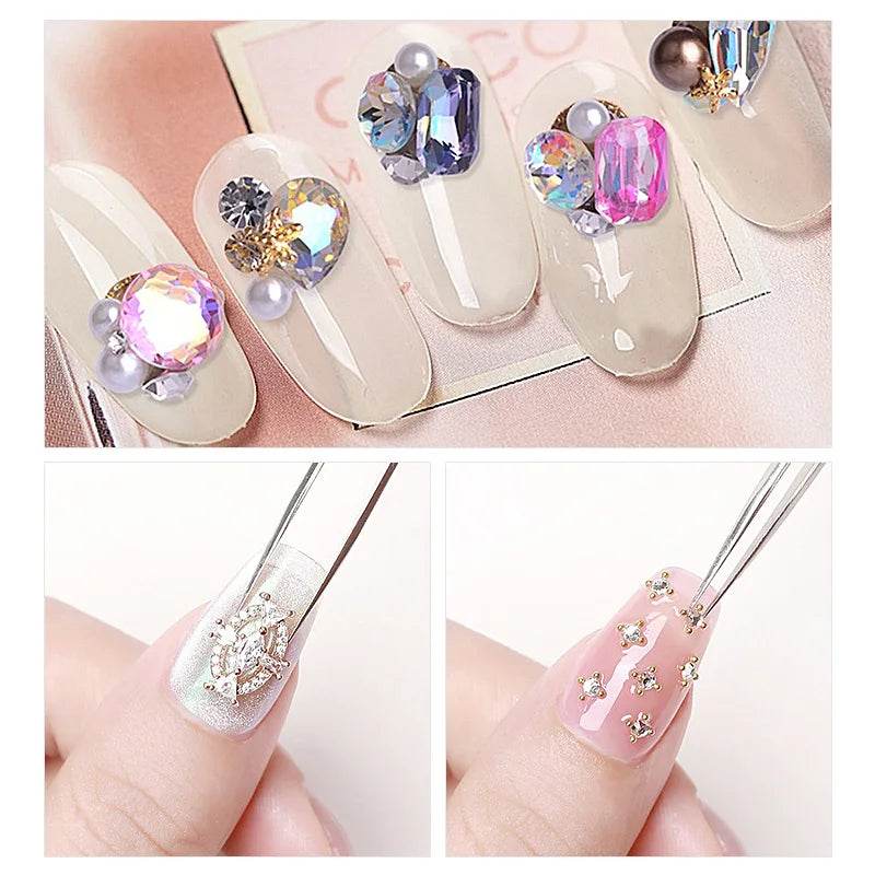 Nagel Kleber Diamant Stick Gel Fest Viskosität Gel Nagel Kunst Design DIY Einweichen UV Kleber Für LED Strass Dekoration Kristall Kleber