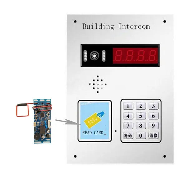Zutrittskontrolle 2025: RFID EM/ID Embedded Door Access Control - Intercom Access Control Lift Control 2pcs Mother Card 10pcs Em Key Fob Collection