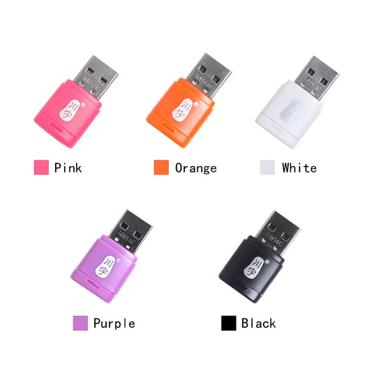 High-Speed USB 2.0 Micro SD Kartenleser Adapter mit TF Kartensteckplatz