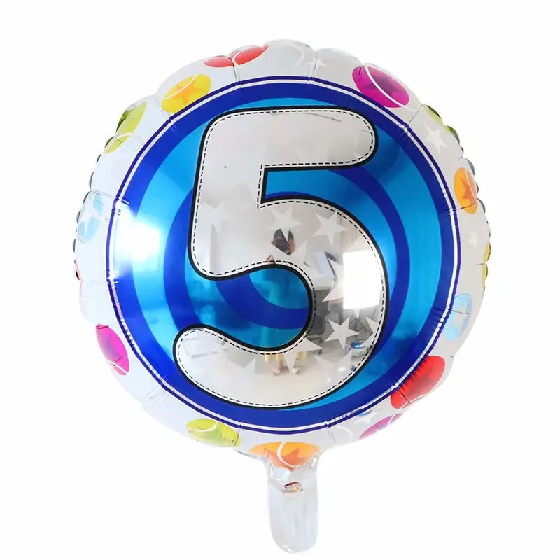 Disney 40C-SZ-2 Zahlenfolie 18Inch Blau - 10er Pack