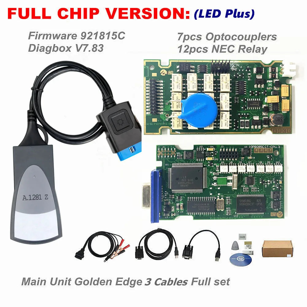 Diagbox V9.91 Vollchips Gold Edge Lexia3 PP2000