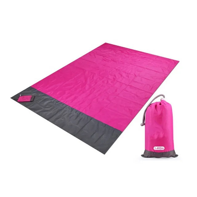 Large Beach Anti-sand Towels 200 cm Mat Anti Sand-free Beach Anti Sand Beach Blanket Oversized Pocket Picnic Wind Prevent Proof
