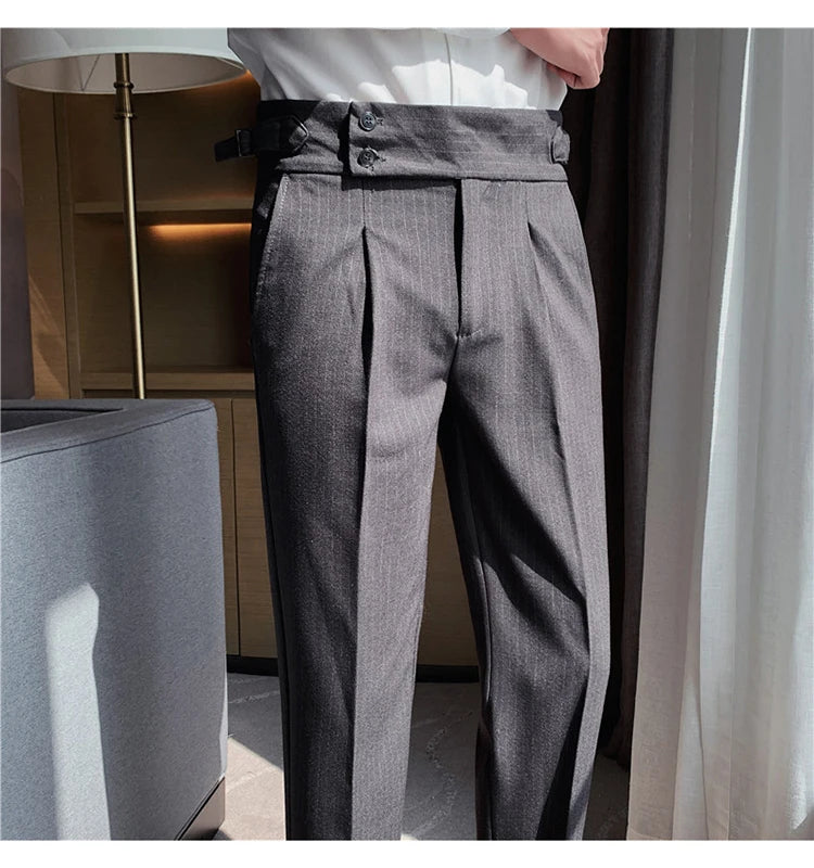 MYAZHOU Slim Fit Hose Hohe Taille - Polyester S-XXL