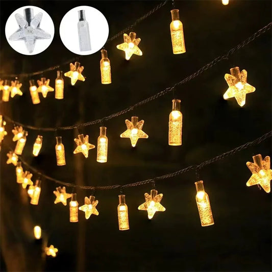 Led Ball-String-Lichterkette Warmweiß - DC 3V, 3 lm, IP20