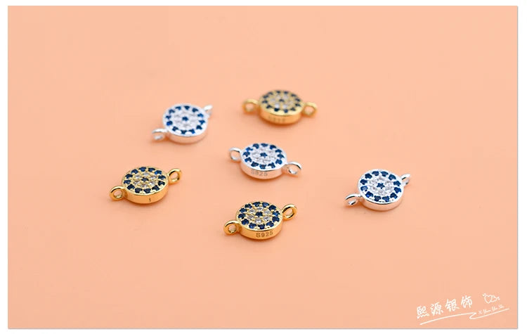 FineFashion DZ106 Blaue Zirkonia Doppelring - 925 10mm