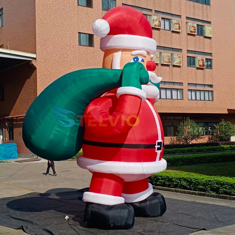 6m Christmas Inflatable Outdoor Garden Inflatables Santa Claus with Lighted Christmas Decoration