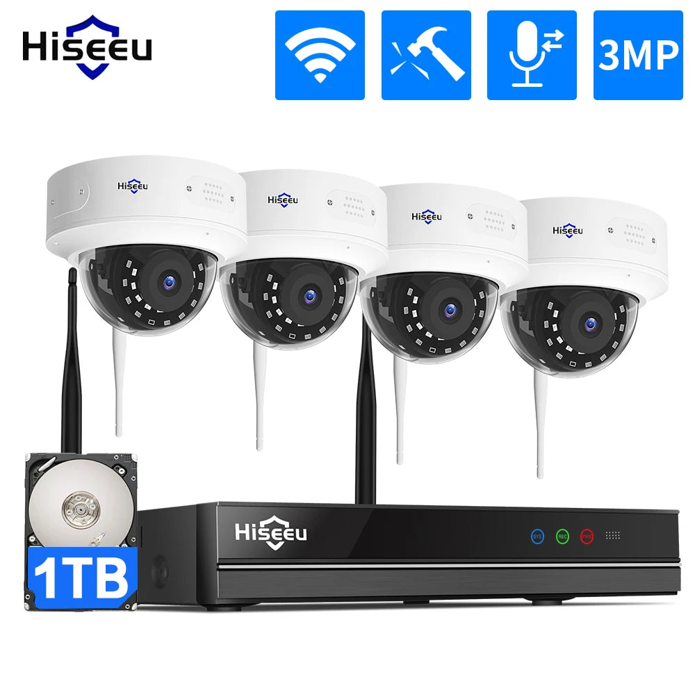 Überwachungskamera 2025: HISEEU 5MP Wireless IP-Kamera - 3MP 1080P WIFI Outdoor Wasserdicht Security Collection