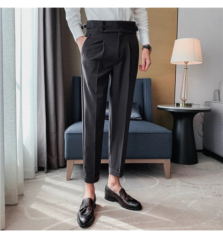 MYAZHOU Slim Fit Hose Hohe Taille - Polyester S-XXL