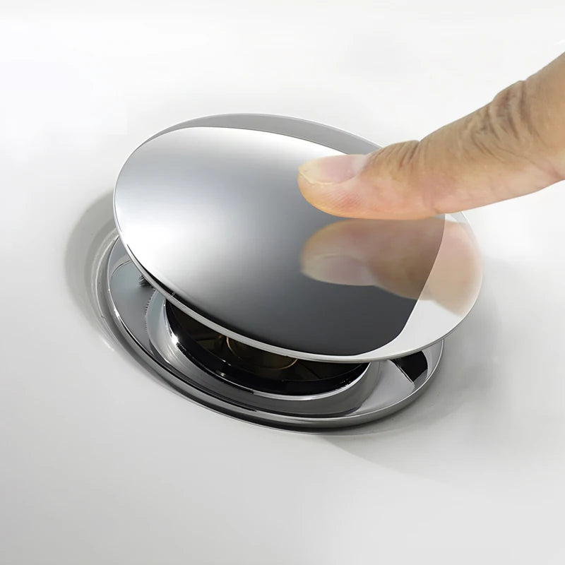 bonderis Pop Up Drain Matt Schwarz - Messing, ohne Überlauf