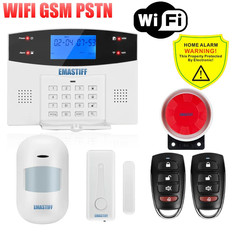 Alarmanlage 2025: IOS Android APP Wired Wireless Home Security - Tuya WIFI PSTN GSM Intercom Remote Control Collection