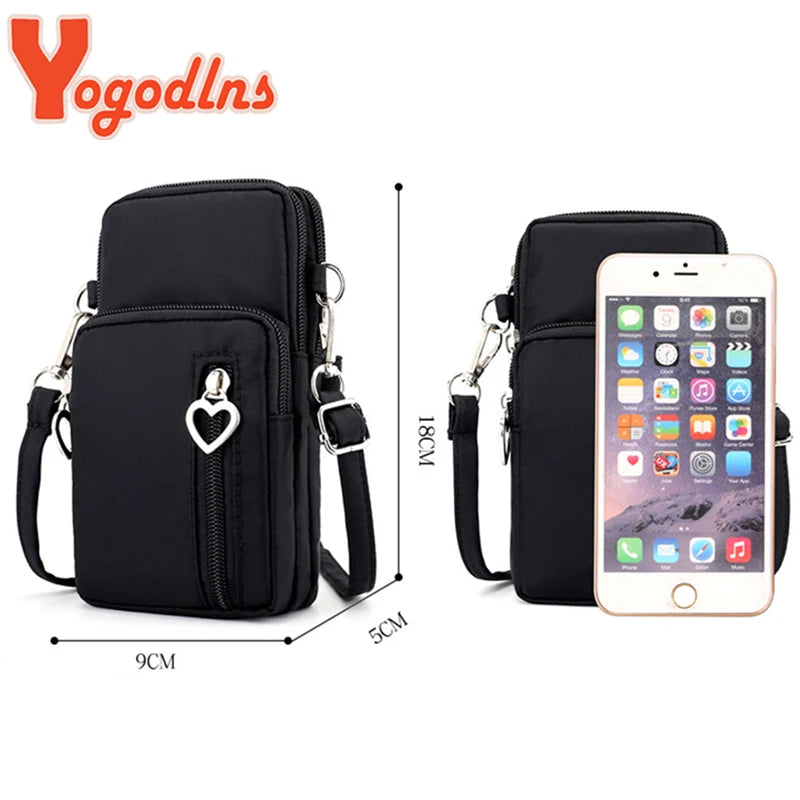 Crossbody Taschen Frauen 2025 - Wasserdicht Nylon Multifunktion Casual - Kleine Tasche Handy Hülle Crossbody Sport Geldbörse