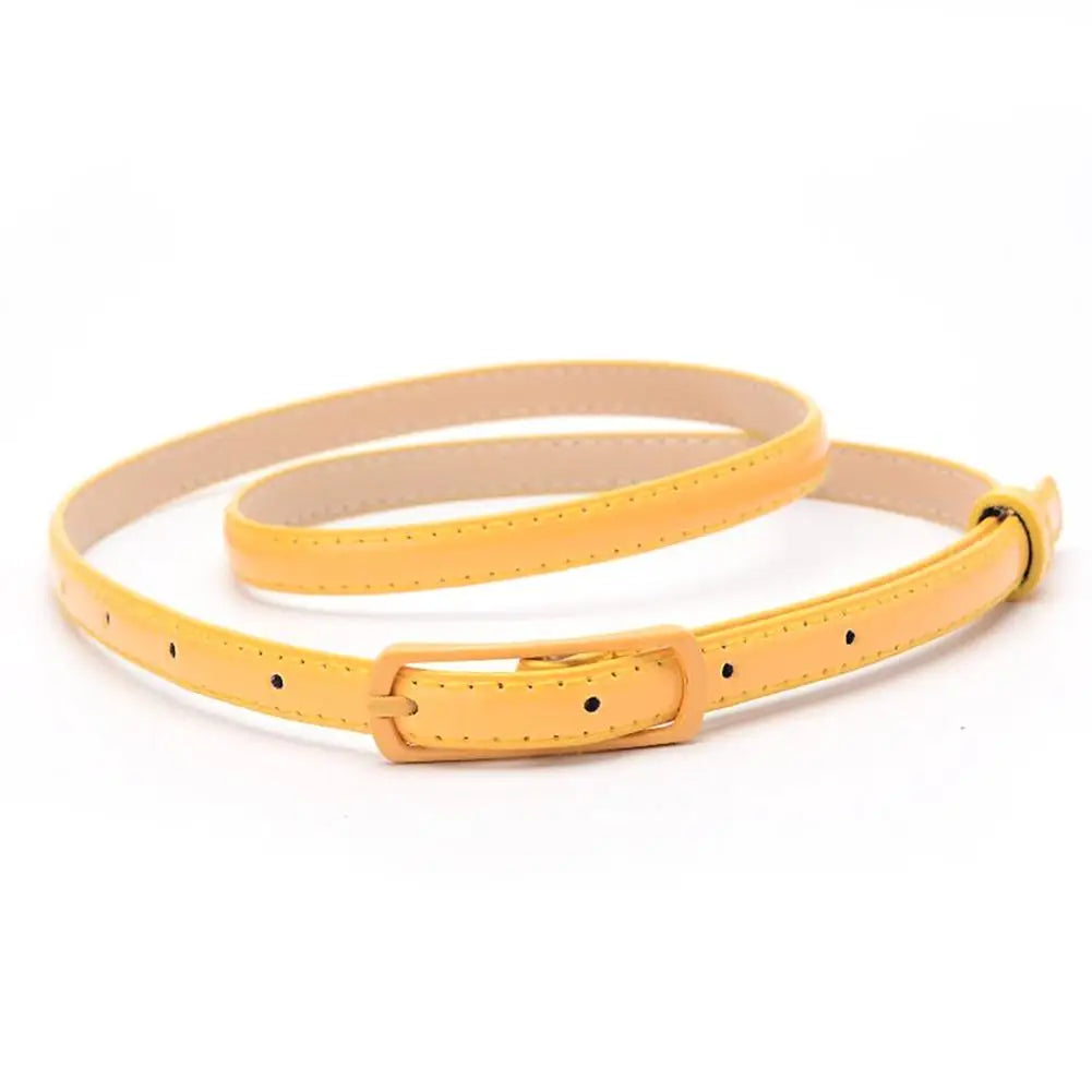 Elegant Women Belt Fashion Luxury Thin Style Adjustable Faux Leather Women Waist Belt Dress Jeans Accessories ремень женский