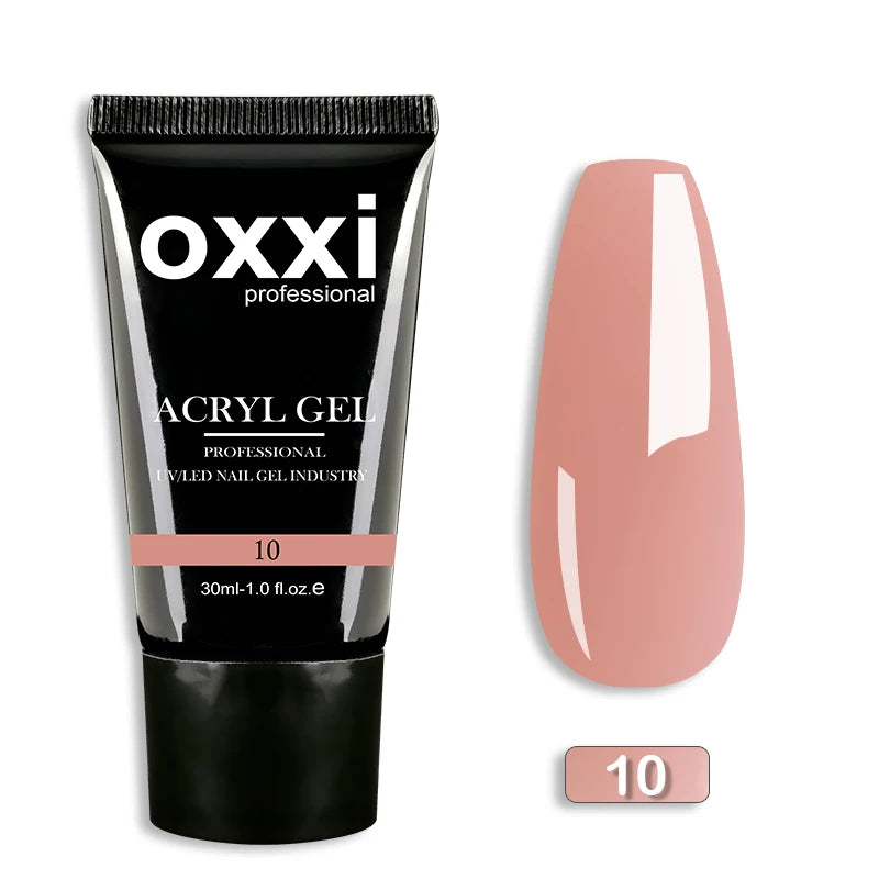 OXXI 30ml Acryl Gel Semi-permanent Poly Nail Gel Manicure Quick Easy Gel for Extension uv led Builder Varnish Acrylic Gellac New