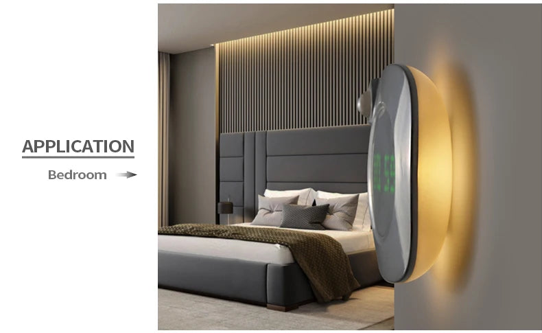 Smart-Wanduhr 2025: LED-Night-Light Motion-Sensor - USB Rechargeable Collection