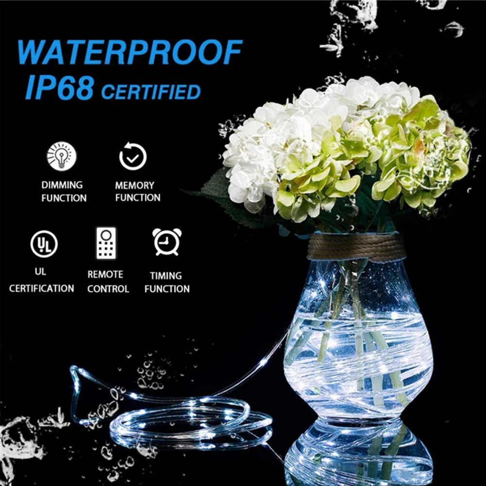 XUNATA 33 RGB Lichterkette - Länge 10/20 m, 4,5 V, IP65