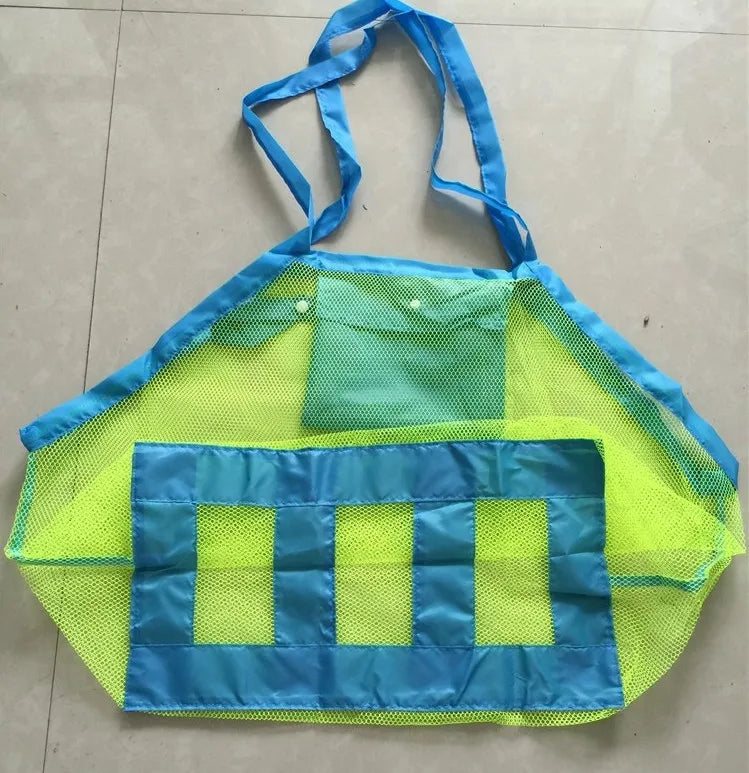 Beach Mesh Bag Children Sand Away Protable Kids Beach Toys Clothes Bags Toy Storage Sundries Organizers Bag Cosmetic Makeup Bags