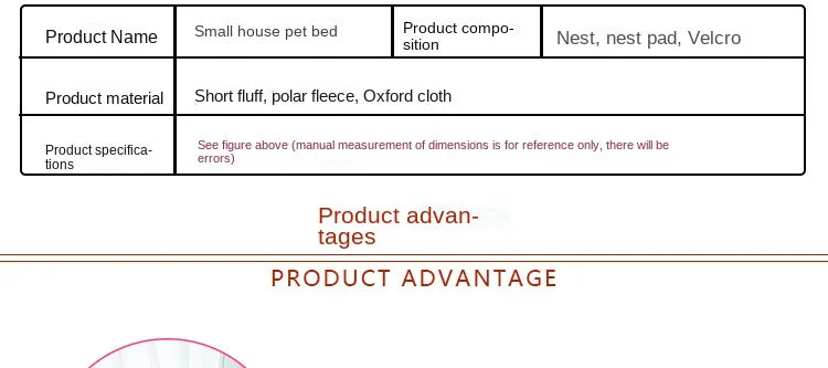 Winter Pet House Foldable Bed With Mat Soft Leopard Dog Puppy Sofa Cushion House Kennel Nest Dog Cat Bed For Small Medium Dogs