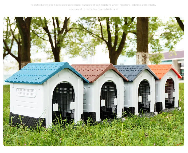 Dog House For Large Dogs Dog Bed Four Seasons Outdoor Washable Removable Pet Cat Bed Winter Warm Kennel Pet Supplies Plastics