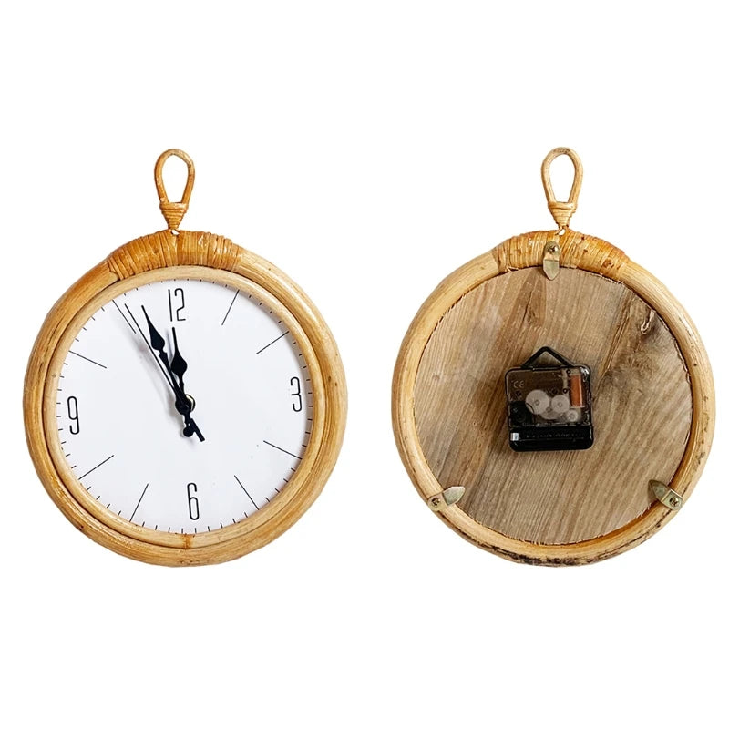 Rattan-Wanduhr 2025: Handwoven DIY-Design - Natural Home Collection