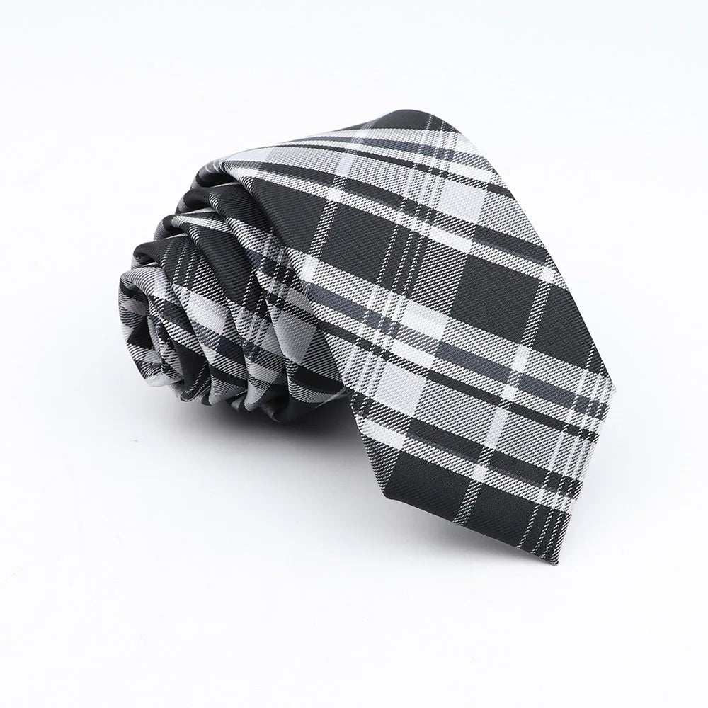 Neue Jacquard-Schottenkrawatte für Männer - Klassische 6cm-Krawatte für Hochzeit, Geschäft und Suit