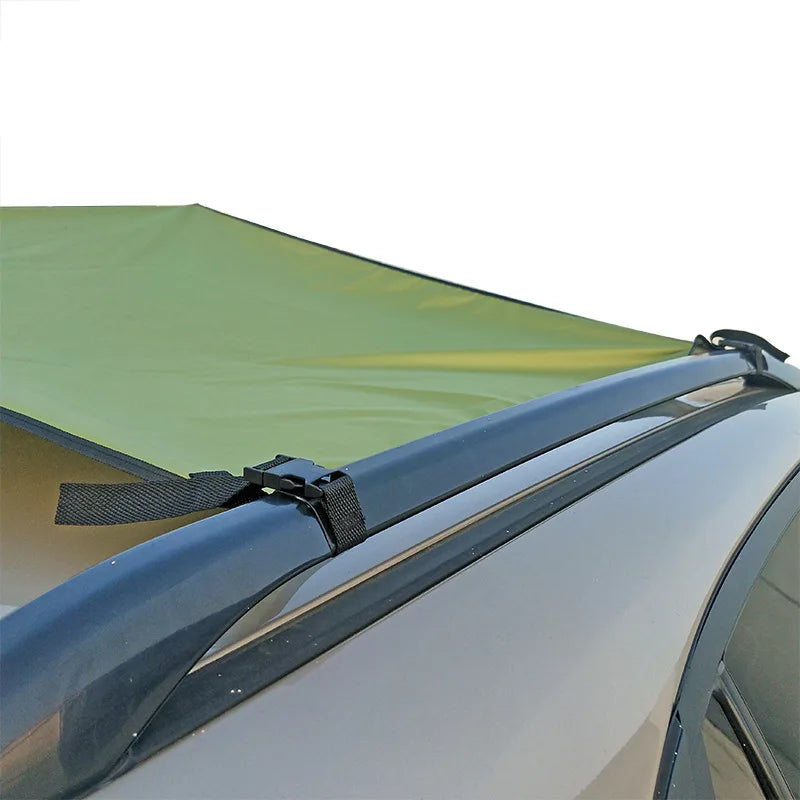 Camping Tent Family Automobile Suv Side Roof Top Sun Shelter Car Truck Sunshade Canopy Anti-UV Waterproof Rainproof Car Awning