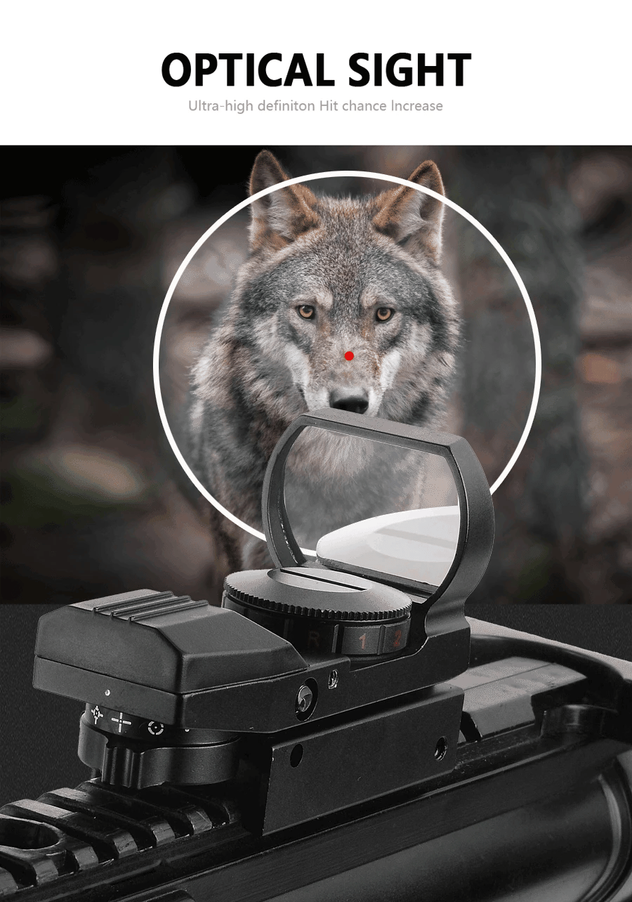 Bestsight Holographisch Rotpunktvisier - 20mm Schiene 6x