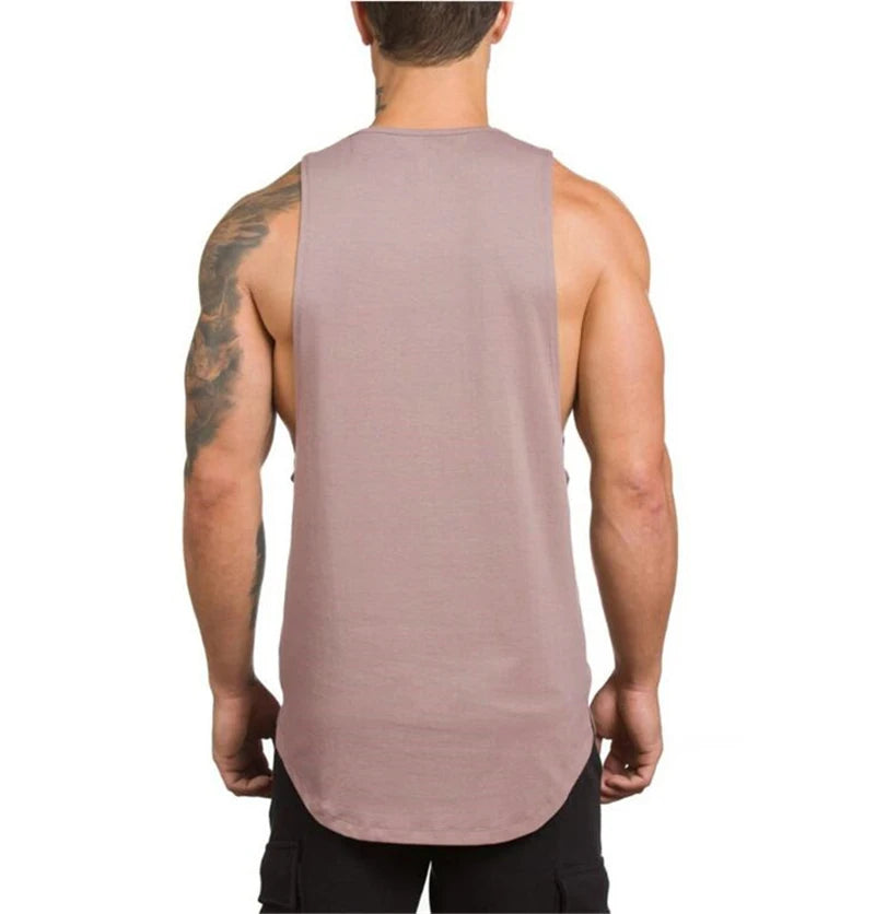 Muscleguys Marke Gym Kleidung 2025: Herren Bodybuilding Fitness Stringer Tank Top - Sportbekleidung Unterhemd Muskel Workout Singlets Baumwolle M-XXL