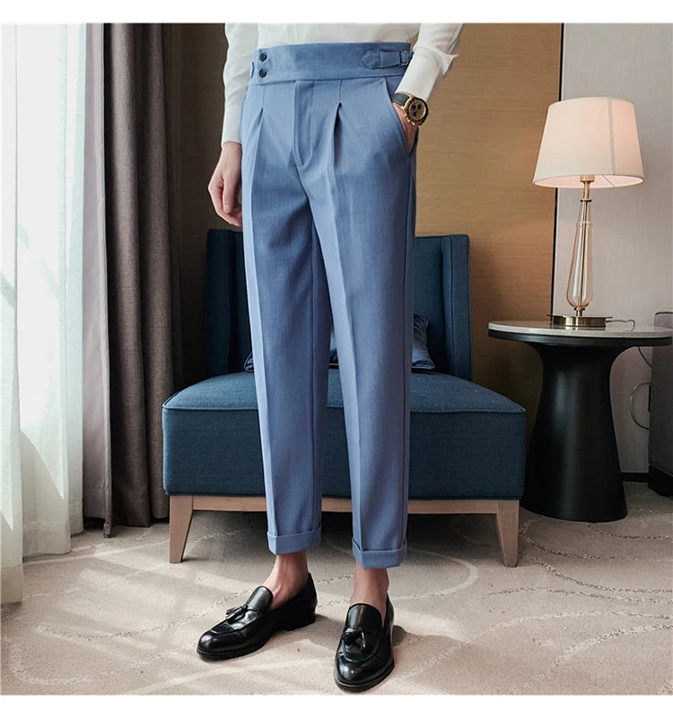 MYAZHOU Slim Fit Hose Hohe Taille - Polyester S-XXL