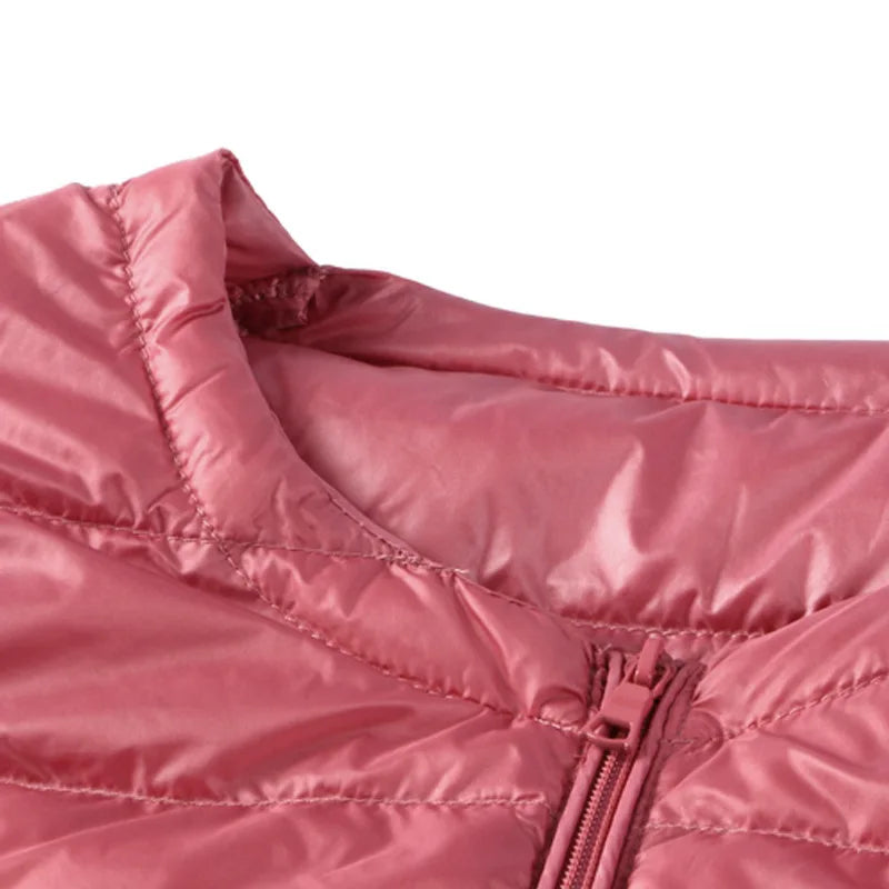 Aurora Stehkragen Daunenweste - Dünn Füllung 80% Größe 3XL