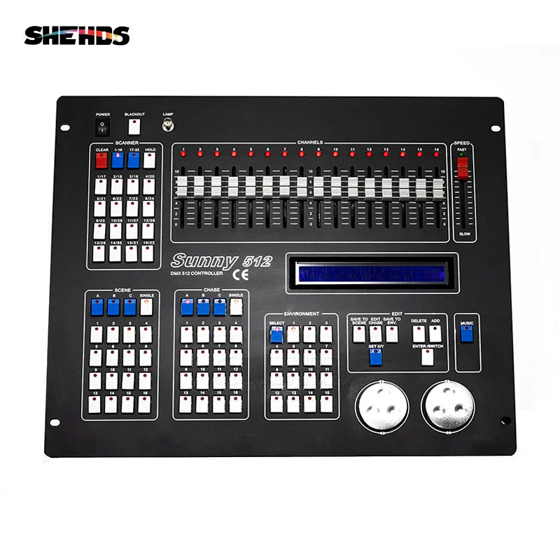DMX SHEHDS 1024 Controller/192 Console Für Par Lighting Moving Head Light Internationaler Standard DJ Disco Hochzeiten Konzerte