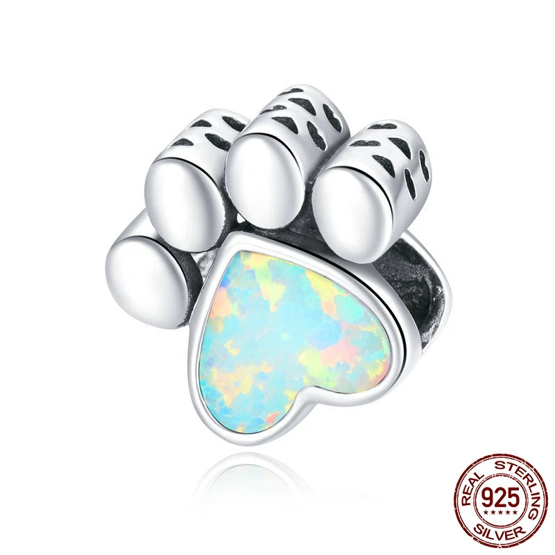 WOSTU 925 Sterling Silber Anhänger 2025: Frauen Junge Mädchen Haustier Kamera Biene AAA Cubic Zirkonia - Kaffee Marienkäfer Perlen DIY Original Armband 1.9g