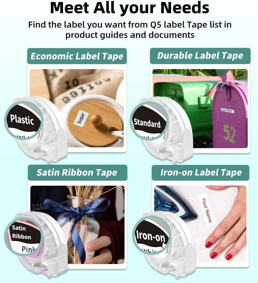 Etikettendrucker 2025: Transfer Printing Machine Phomemo P12&P12 Pro Mini Thermal Portable Printer Ribbon Tapes Label Sticker Bluetooth Label Printer Collection