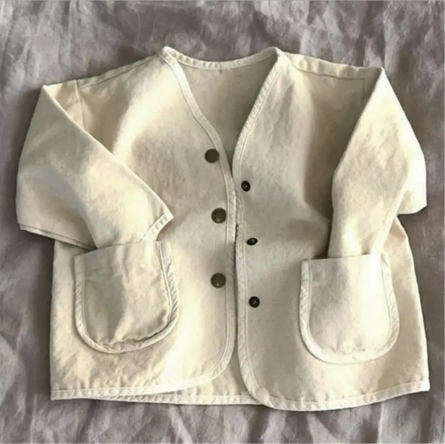 Baby Boys And Girls Denim Jacket Kids Denim Coat Spring And Autumn Casual Baby Girl Coat Kids Jacket Large Pocket