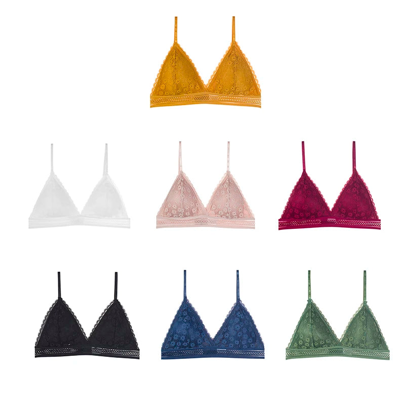 MIMICOO Damen BH 2025 - Elegante Spitzen-Bralette Push-Up bügellos mit herausnehmbaren Pads