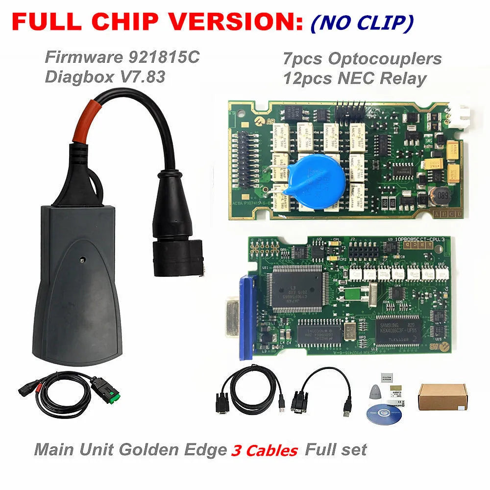 Diagbox V9.91 Vollchips Gold Edge Lexia3 PP2000