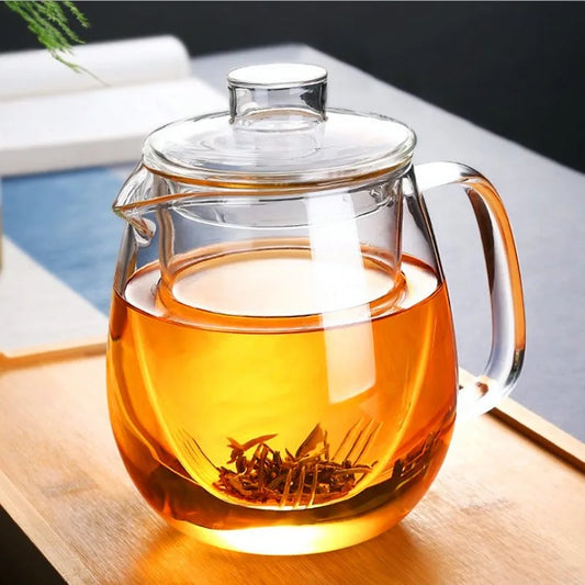 GlassPro Teekanne Hitzebeständig - 600/1200ml Glas