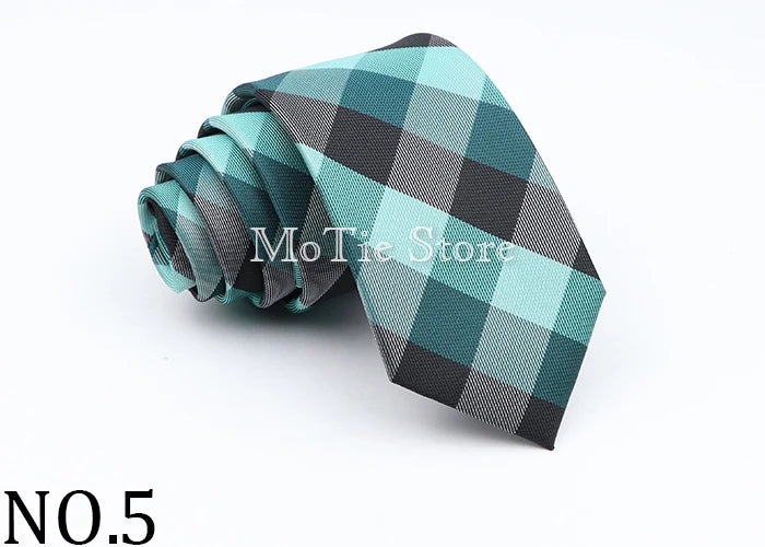 Neue Jacquard-Schottenkrawatte für Männer - Klassische 6cm-Krawatte für Hochzeit, Geschäft und Suit