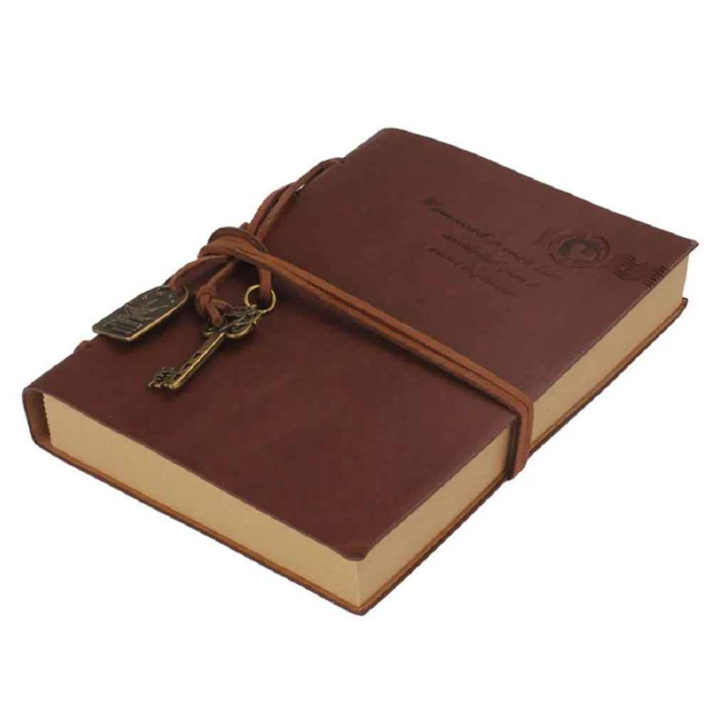 Pu Cover Journal Classic Retro Notebook Vintage PU Cover String Key Bound Blank Notebook Notepad Vintage Note Padss