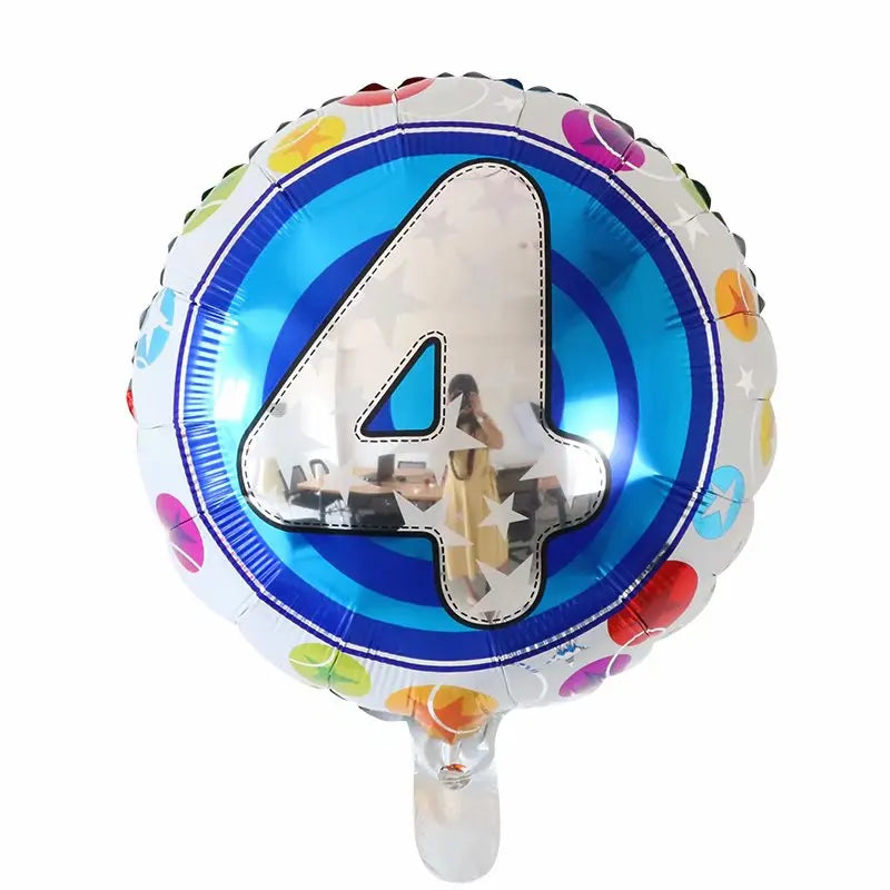 Disney 40C-SZ-2 Zahlenfolie 18Inch Blau - 10er Pack