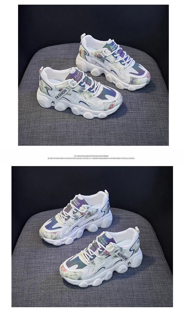 Shoes for Women  Female Shoes Luminous New Female Student Platform Sneakers Female Street Shooting BF562
