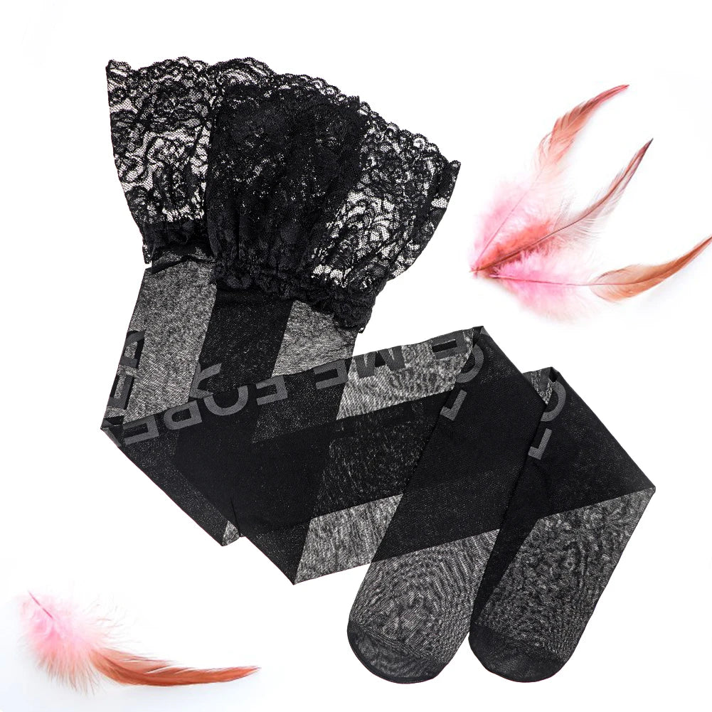 CYHWR Luxury Half Cup Lace Transparent Sexy Lingerie Ultra-thin Solid Shell Style 4 Pieces/Lots Bra Set and Garter and Stocking